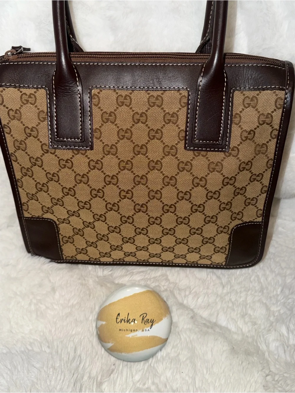Gucci Beige‎ GG Supreme Canvas Tote